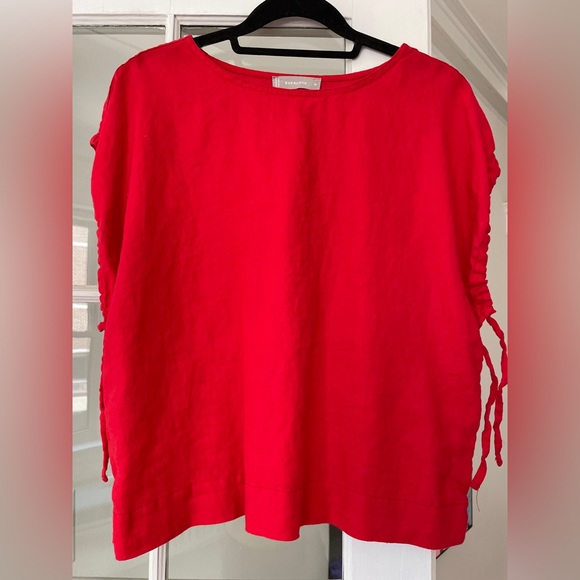 Everlane The Drawstring Tunic Goji Berry Size Medium - Picture 7 of 7